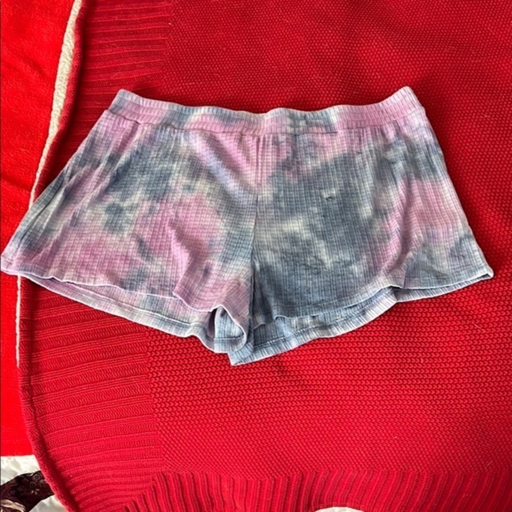 Anthropologie Maronie Blue And Pink Lounge Shorts NWT